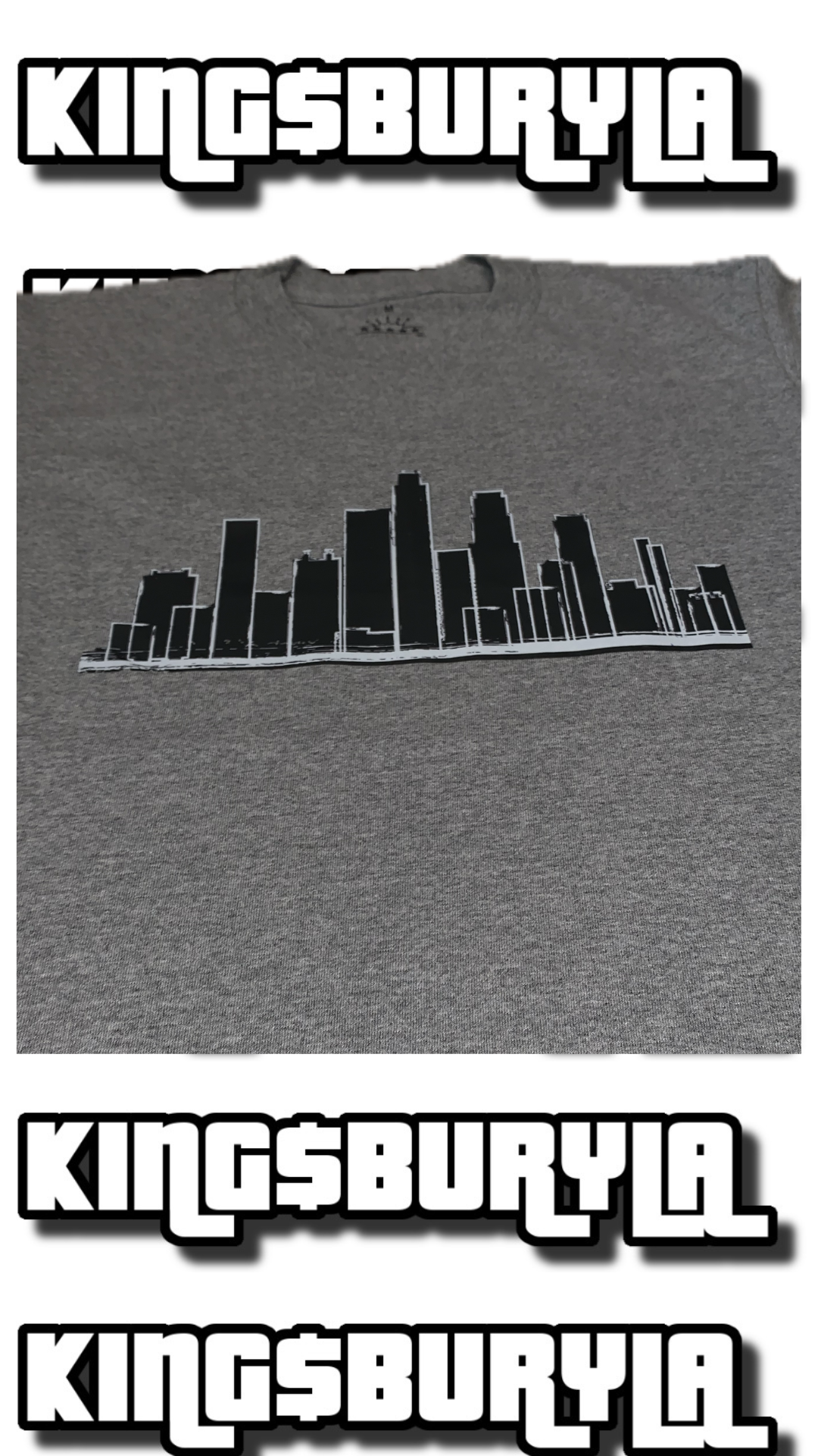 K1NG$BURYLA GREY TEE SHIRT