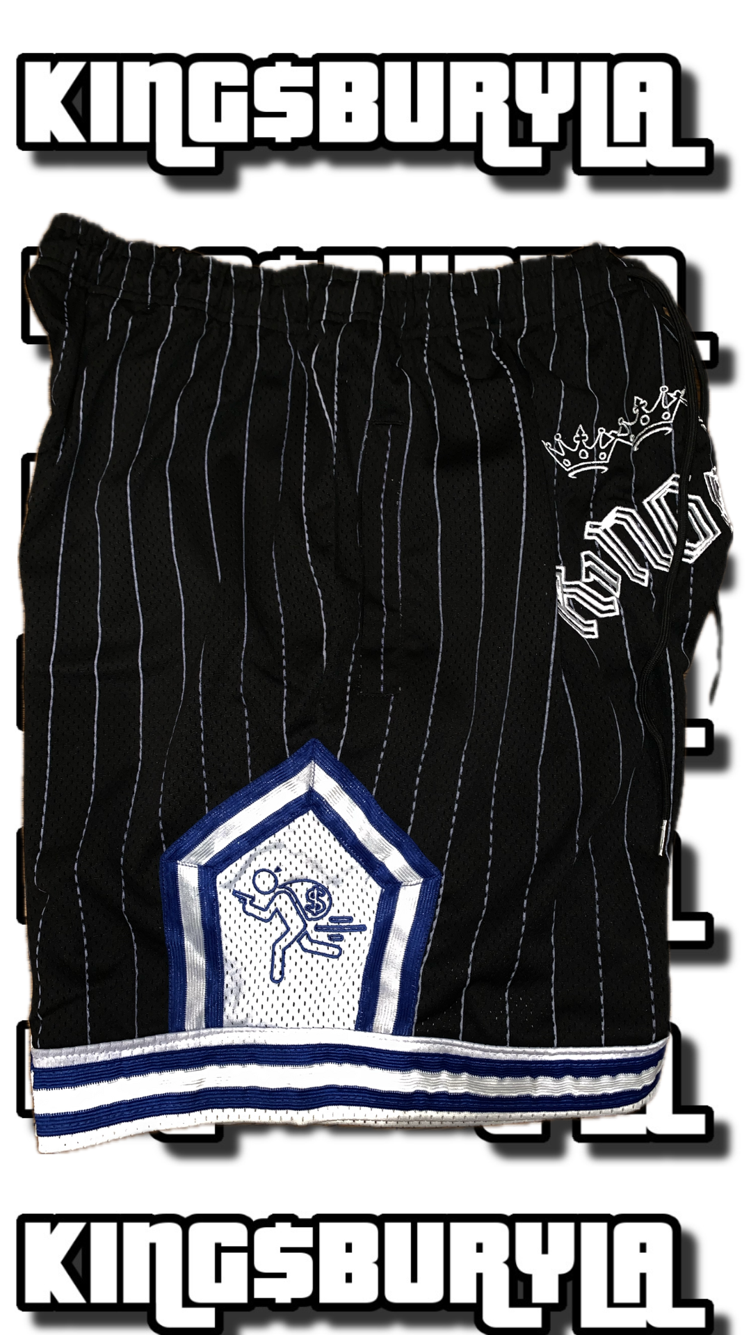 K1NG$BURY SHORTS BLUE