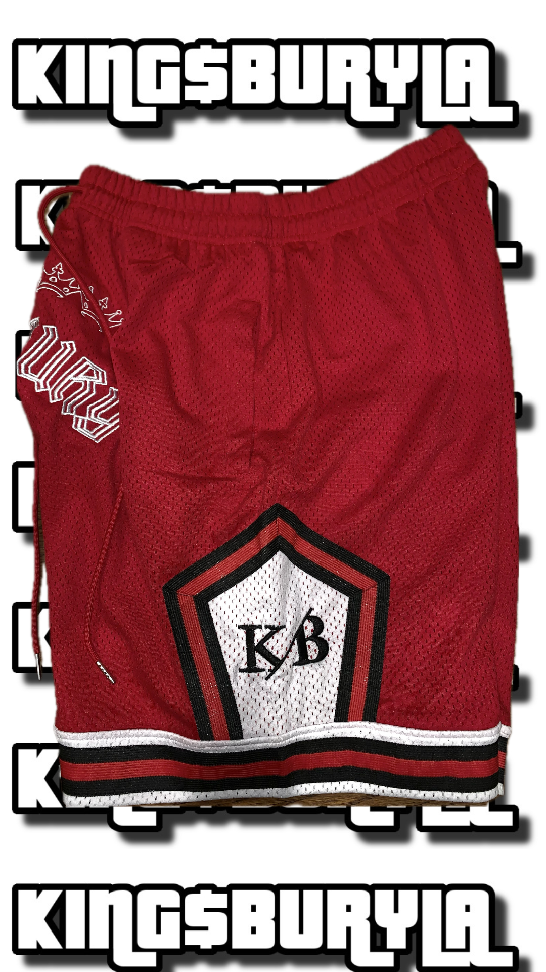 K1NG$BURY SHORTS RED