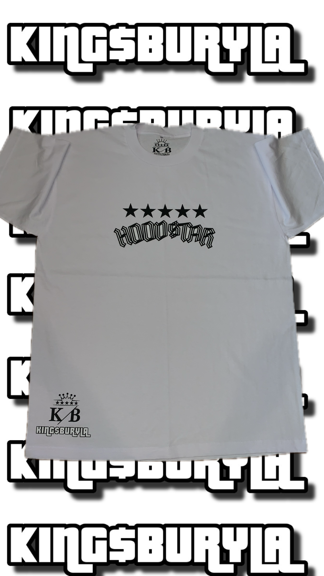 HOOD$TAR WHITE TEE SHIRT