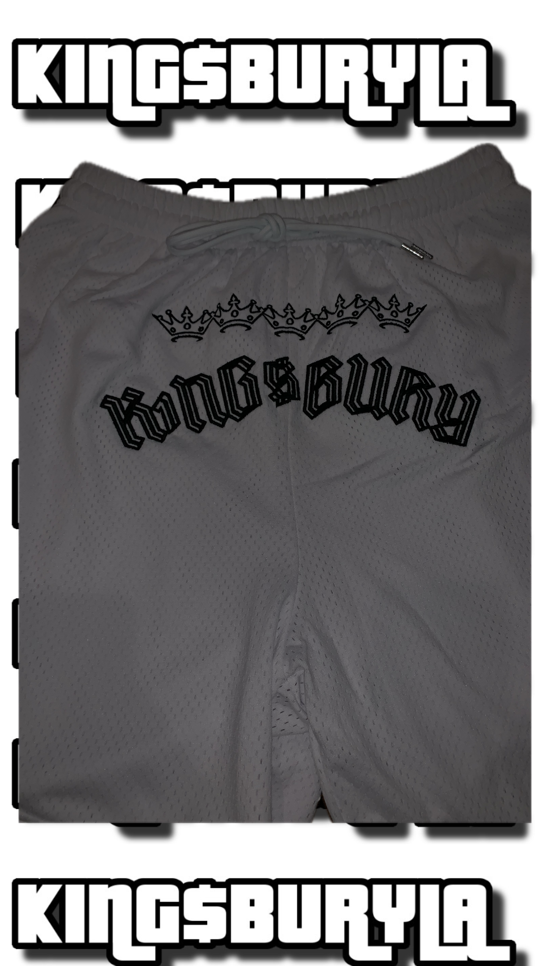 K1NG$BURY SHORTS WHITE