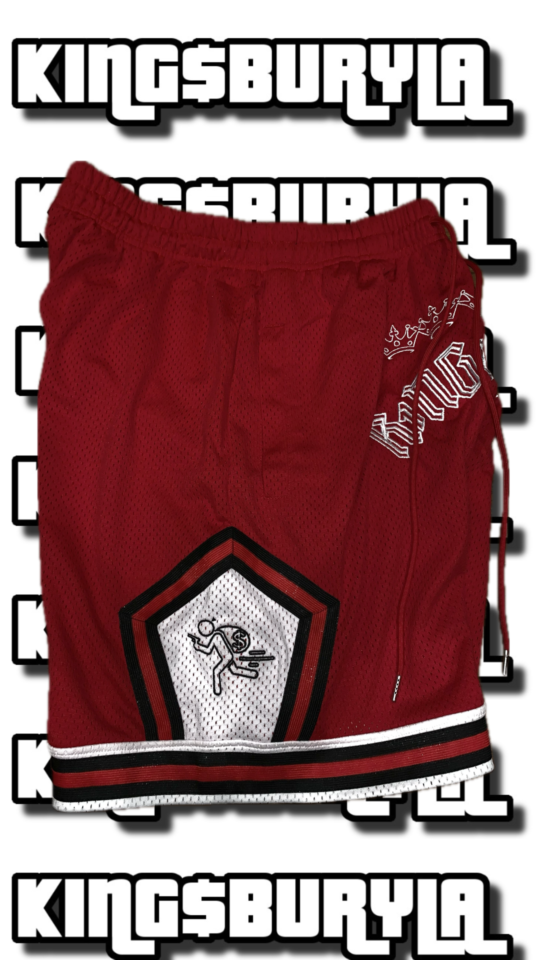 K1NG$BURY SHORTS RED