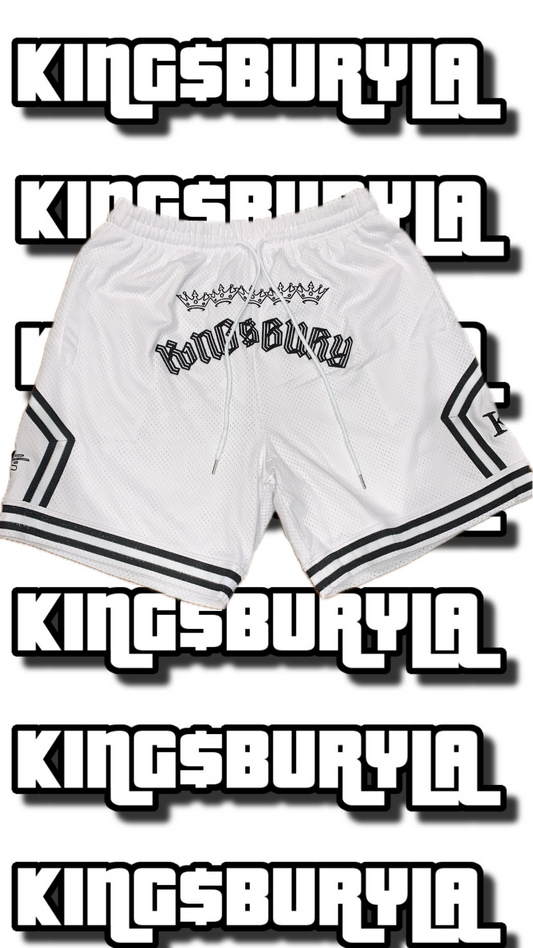 K1NG$BURY SHORTS WHITE