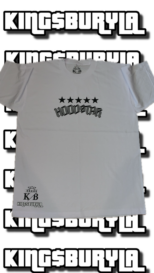 HOOD$TAR WHITE TEE SHIRT