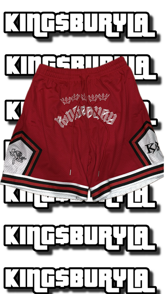 K1NG$BURY SHORTS RED